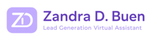 Zandra D. Buen Lead Generation Virtual Assistant logo in purple